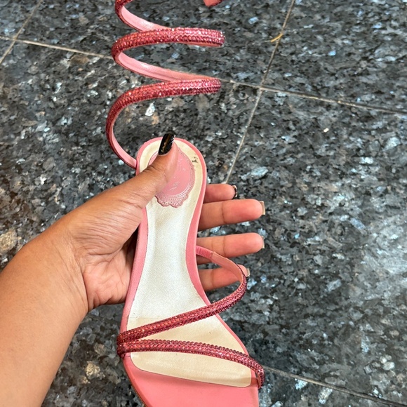 René Caovilla PINK Serpenti Heels - Picture 4 of 10